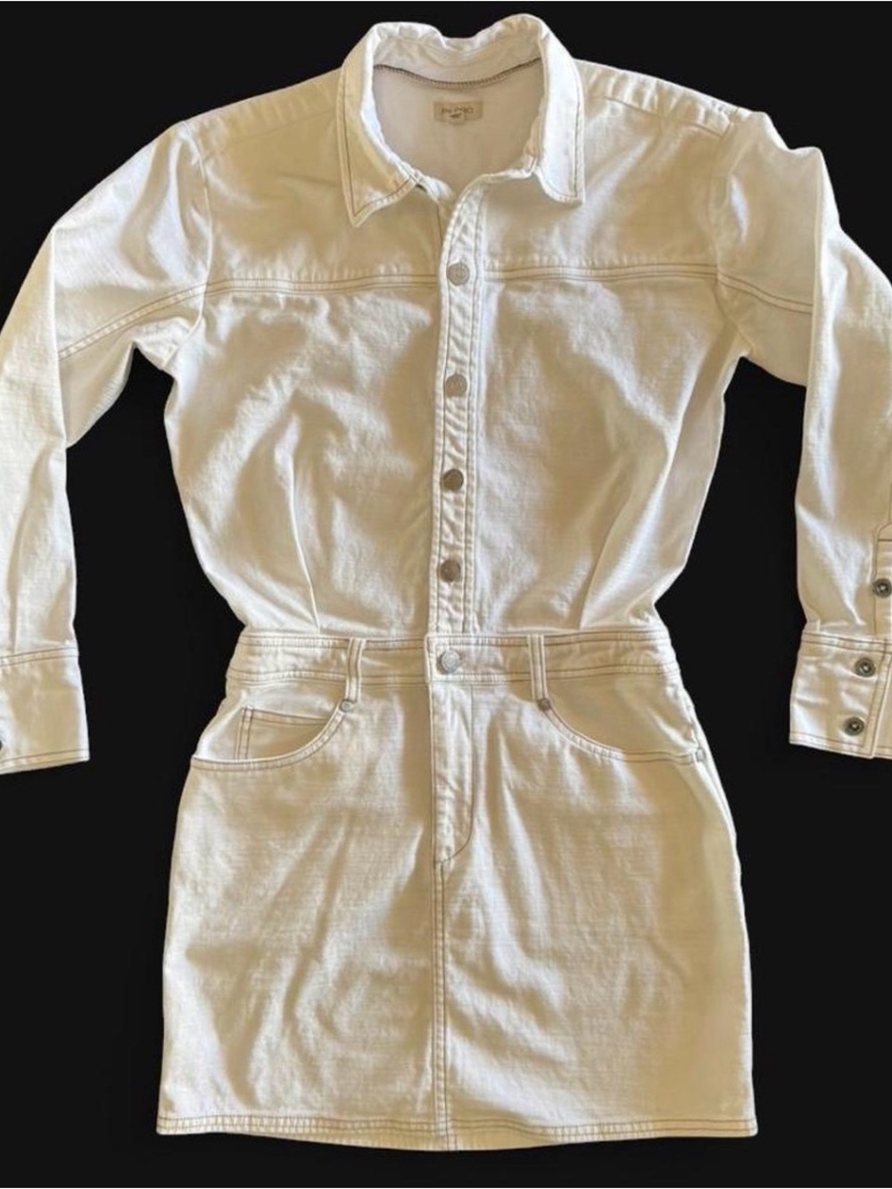 Pilcro by Anthropologie White Denim Dress - XS